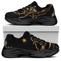 Watercolor Scorpio Zodiac Sign Print Black Chunky Shoes
