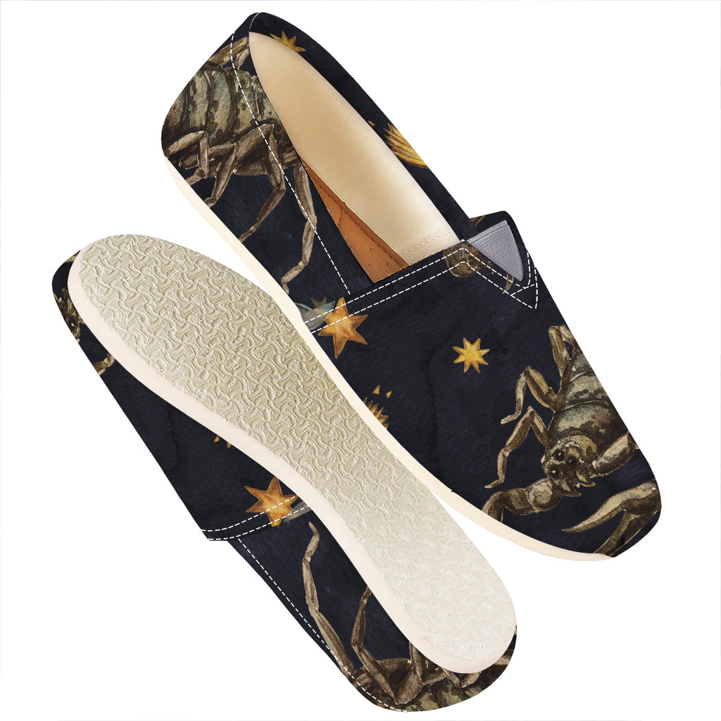 Watercolor Scorpio Zodiac Sign Print Casual Shoes