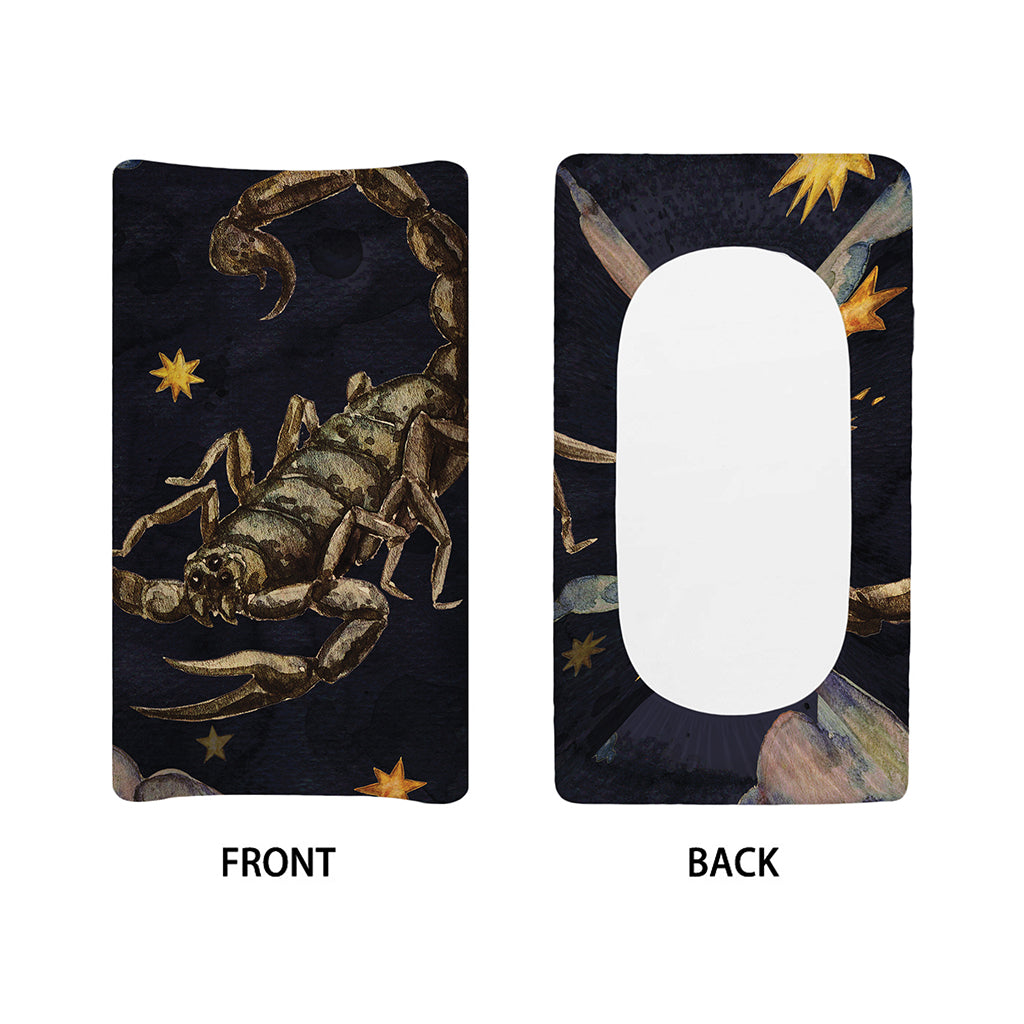 Watercolor Scorpio Zodiac Sign Print Changing Pad Cover