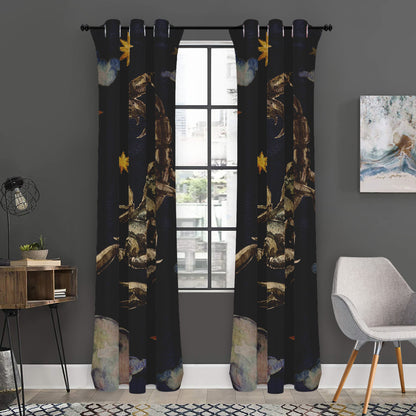 Watercolor Scorpio Zodiac Sign Print Curtain