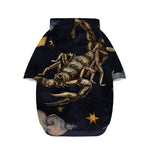 Watercolor Scorpio Zodiac Sign Print Dog Zip Up Hoodie