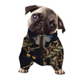Watercolor Scorpio Zodiac Sign Print Dog Zip Up Jacket