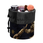 Watercolor Scorpio Zodiac Sign Print Drawstring Makeup Bag