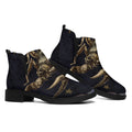 Watercolor Scorpio Zodiac Sign Print Flat Ankle Boots