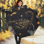 Watercolor Scorpio Zodiac Sign Print Foldable Umbrella