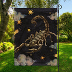 Watercolor Scorpio Zodiac Sign Print Garden Flag