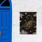 Watercolor Scorpio Zodiac Sign Print Garden Flag
