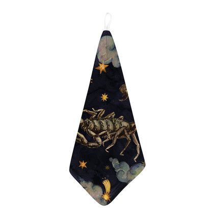 Watercolor Scorpio Zodiac Sign Print Hand Towel