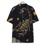 Watercolor Scorpio Zodiac Sign Print Hawaiian Shirt