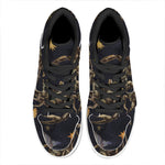 Watercolor Scorpio Zodiac Sign Print High Top Leather Sneakers