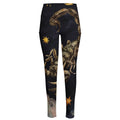 Watercolor Scorpio Zodiac Sign Print High-Waisted Pocket Leggings