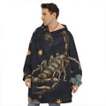 Watercolor Scorpio Zodiac Sign Print Hoodie Blanket