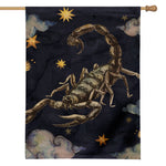 Watercolor Scorpio Zodiac Sign Print House Flag