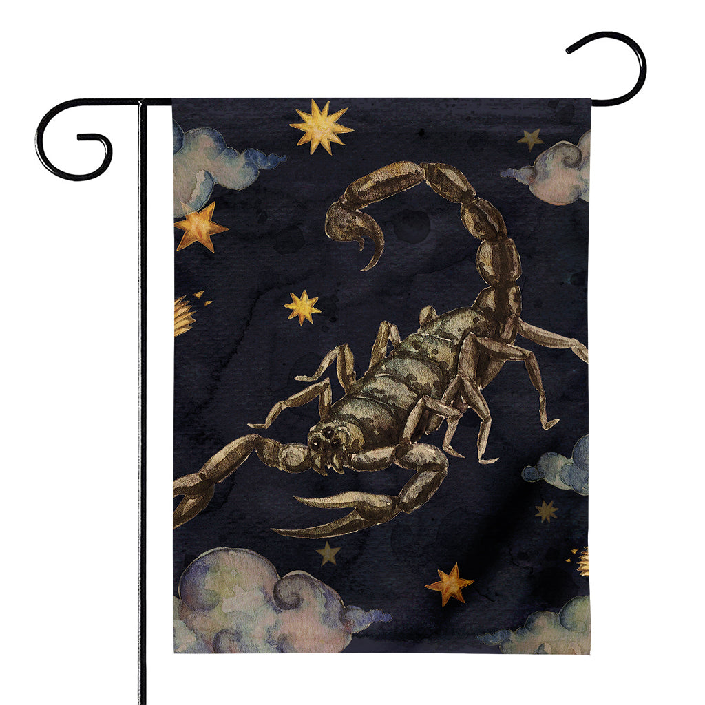Watercolor Scorpio Zodiac Sign Print House Flag