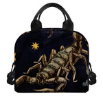 Watercolor Scorpio Zodiac Sign Print Insulated Lunch Bag