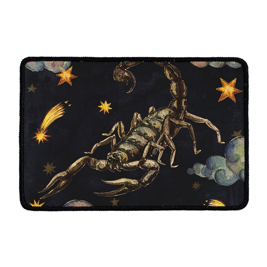 Watercolor Scorpio Zodiac Sign Print Kitchen Mat