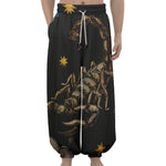 Watercolor Scorpio Zodiac Sign Print Lantern Pants