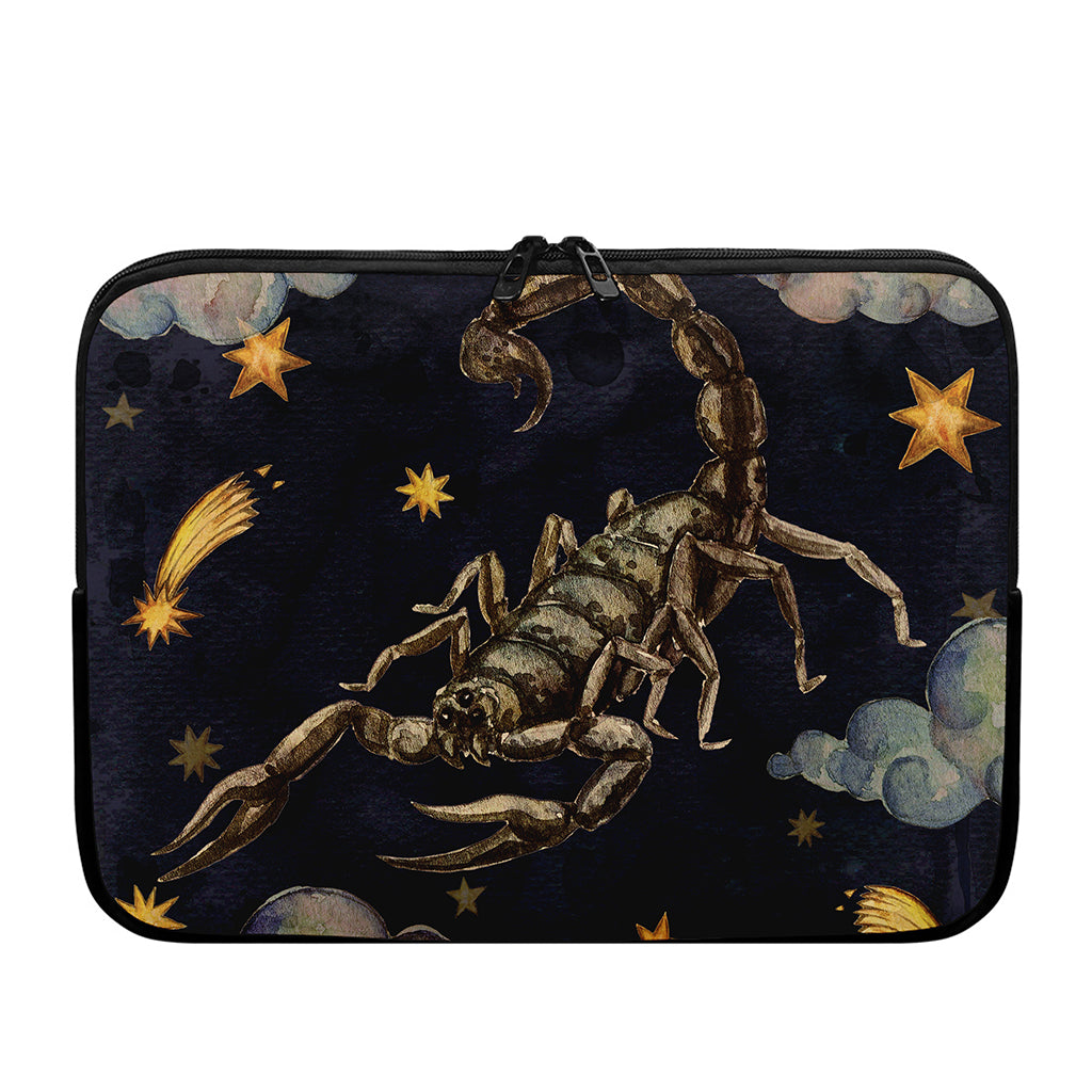 Watercolor Scorpio Zodiac Sign Print Laptop Sleeve