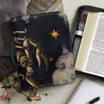 Watercolor Scorpio Zodiac Sign Print Leather Bible Cover