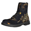 Watercolor Scorpio Zodiac Sign Print Lace-Up Boots