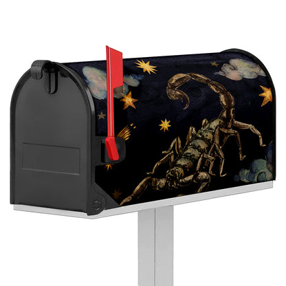 Watercolor Scorpio Zodiac Sign Print Mailbox Cover