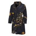 Watercolor Scorpio Zodiac Sign Print Men's Bathrobe