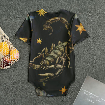 Watercolor Scorpio Zodiac Sign Print Men's Bodysuit