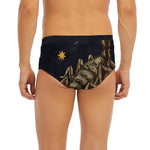 Watercolor Scorpio Zodiac Sign Print Men's Briefs
