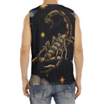 Watercolor Scorpio Zodiac Sign Print Men's Fitness Tank Top