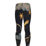 Watercolor Scorpio Zodiac Sign Print Men's leggings