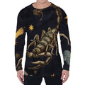 Watercolor Scorpio Zodiac Sign Print Men's Long Sleeve T-Shirt