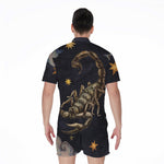 Watercolor Scorpio Zodiac Sign Print Men's Rompers