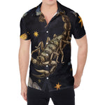 Watercolor Scorpio Zodiac Sign Print Men's Shirt