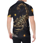 Watercolor Scorpio Zodiac Sign Print Men's Shirt