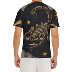 Watercolor Scorpio Zodiac Sign Print Men's Short Sleeve Rash Guard