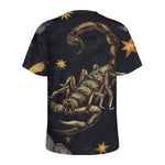 Watercolor Scorpio Zodiac Sign Print Men's Sports T-Shirt