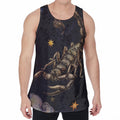 Watercolor Scorpio Zodiac Sign Print Men's Velvet Tank Top