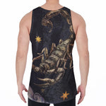Watercolor Scorpio Zodiac Sign Print Men's Velvet Tank Top