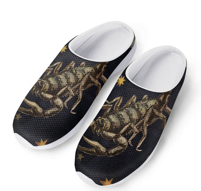 Watercolor Scorpio Zodiac Sign Print Mesh Casual Shoes