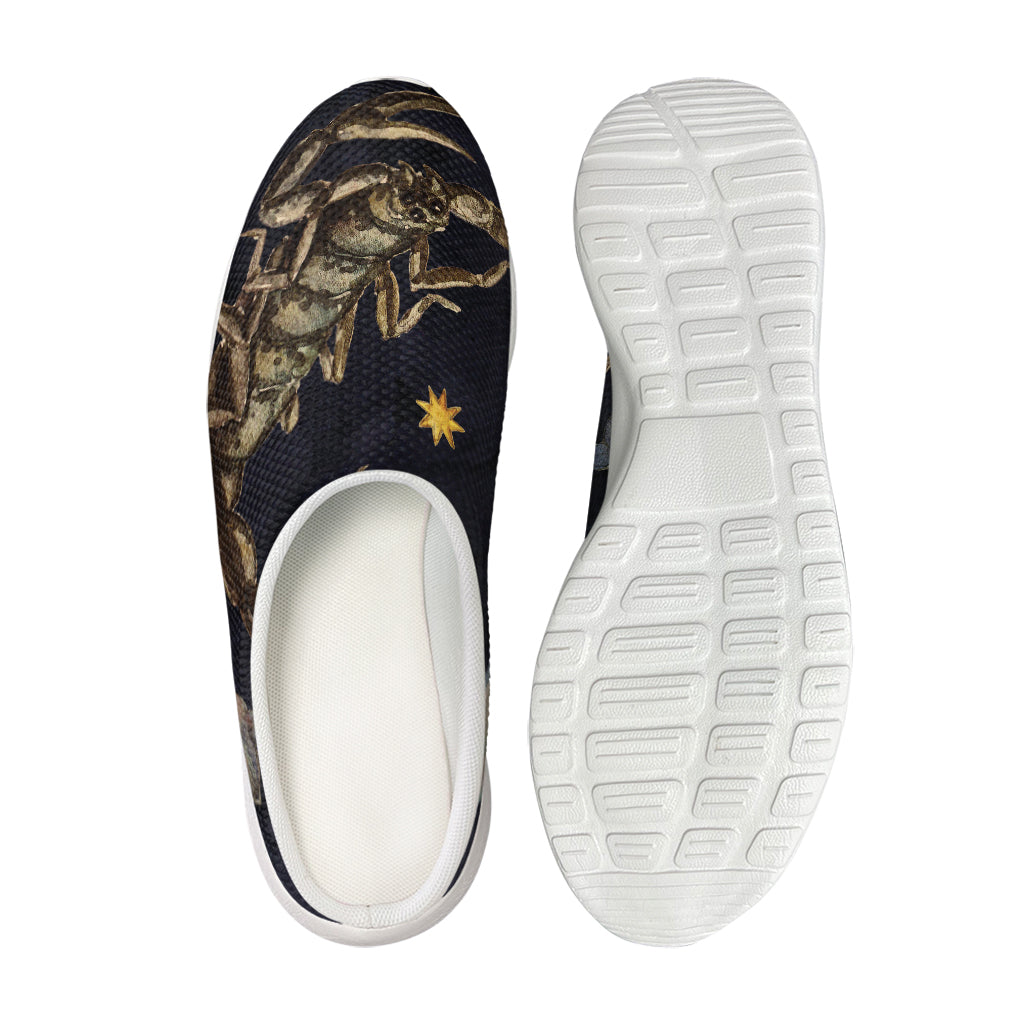 Watercolor Scorpio Zodiac Sign Print Mesh Casual Shoes