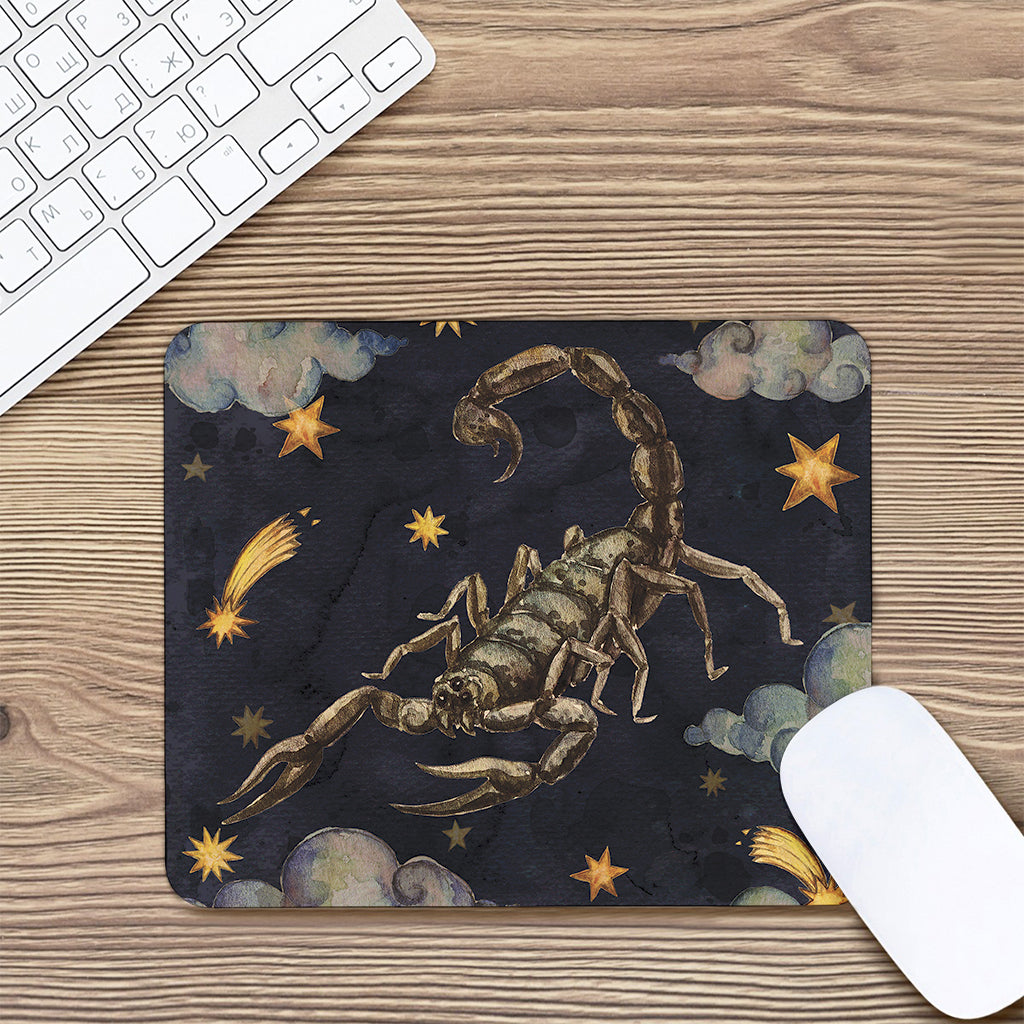 Watercolor Scorpio Zodiac Sign Print Mouse Pad