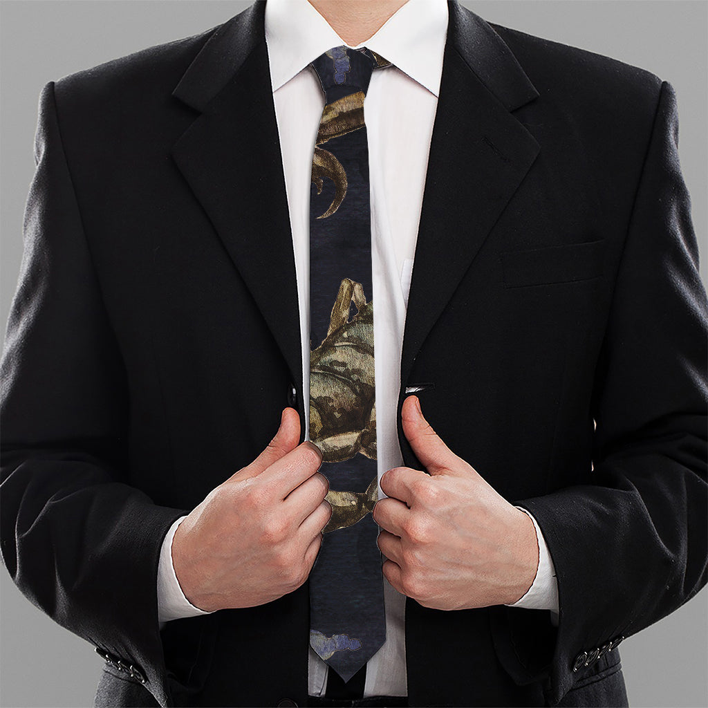 Watercolor Scorpio Zodiac Sign Print Necktie