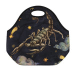 Watercolor Scorpio Zodiac Sign Print Neoprene Lunch Bag
