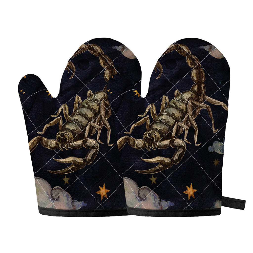 Watercolor Scorpio Zodiac Sign Print Oven Mitts
