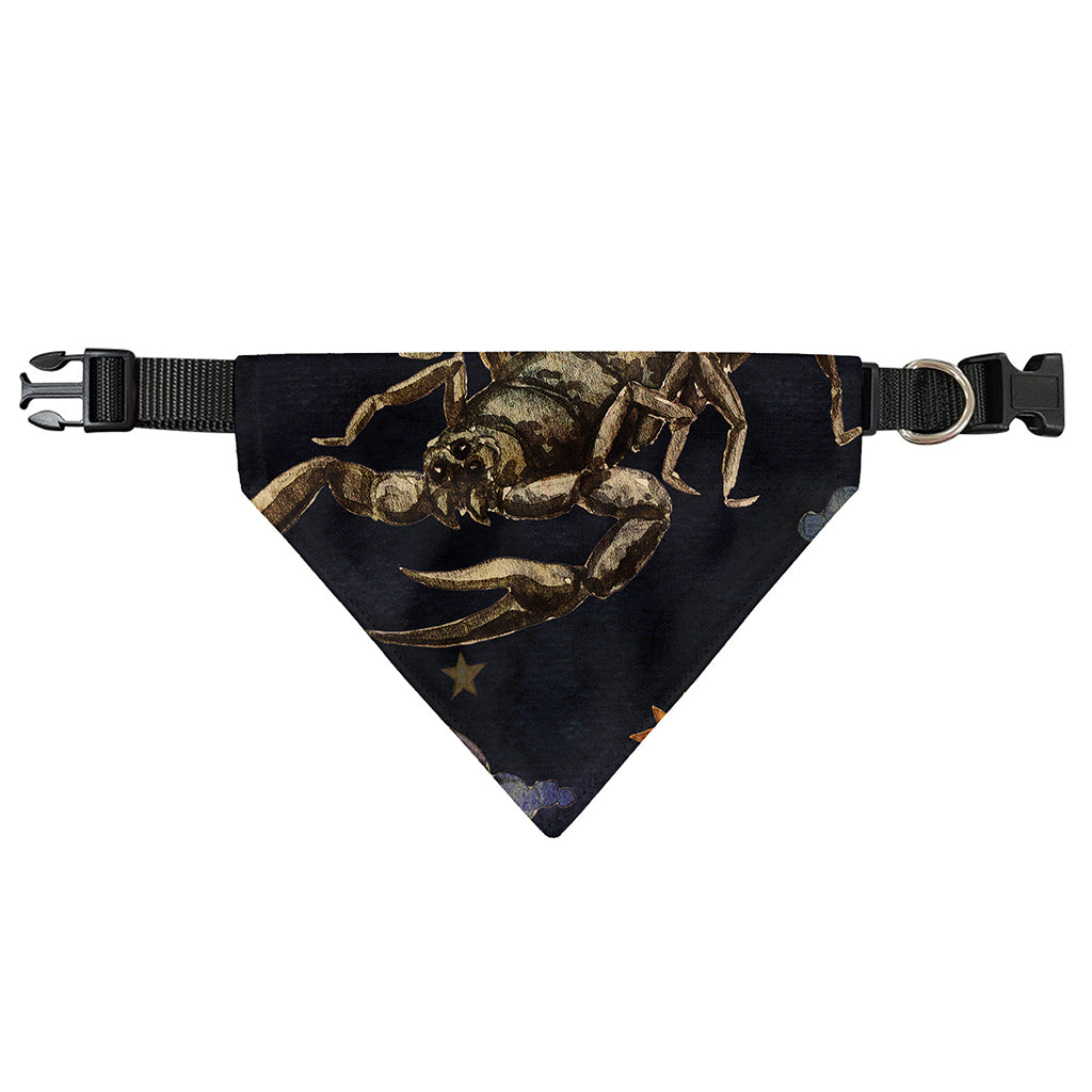 Watercolor Scorpio Zodiac Sign Print Over The Collar Dog Bandana