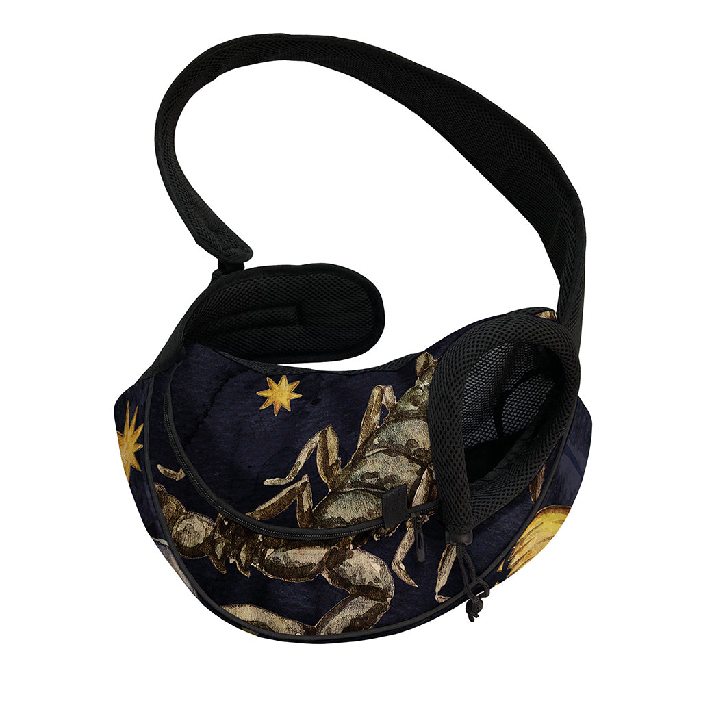 Watercolor Scorpio Zodiac Sign Print Pet Sling Carrier