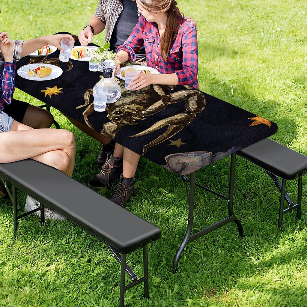 Watercolor Scorpio Zodiac Sign Print Picnic Table Cover