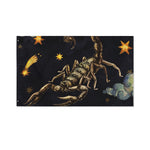 Watercolor Scorpio Zodiac Sign Print Polyester Flag