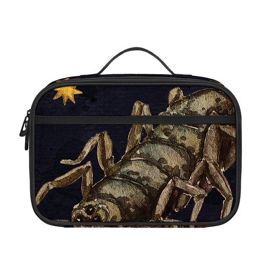 Watercolor Scorpio Zodiac Sign Print Portable Lunch Bag