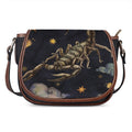 Watercolor Scorpio Zodiac Sign Print Saddle Bag